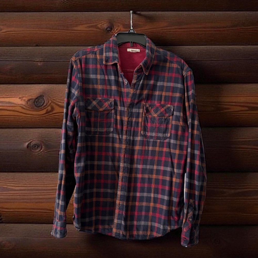 Carbon 2 Cobalt Vintage Flannel Size Medium